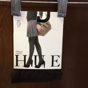 Hue opaque tights, espresso color, size 5, NWT